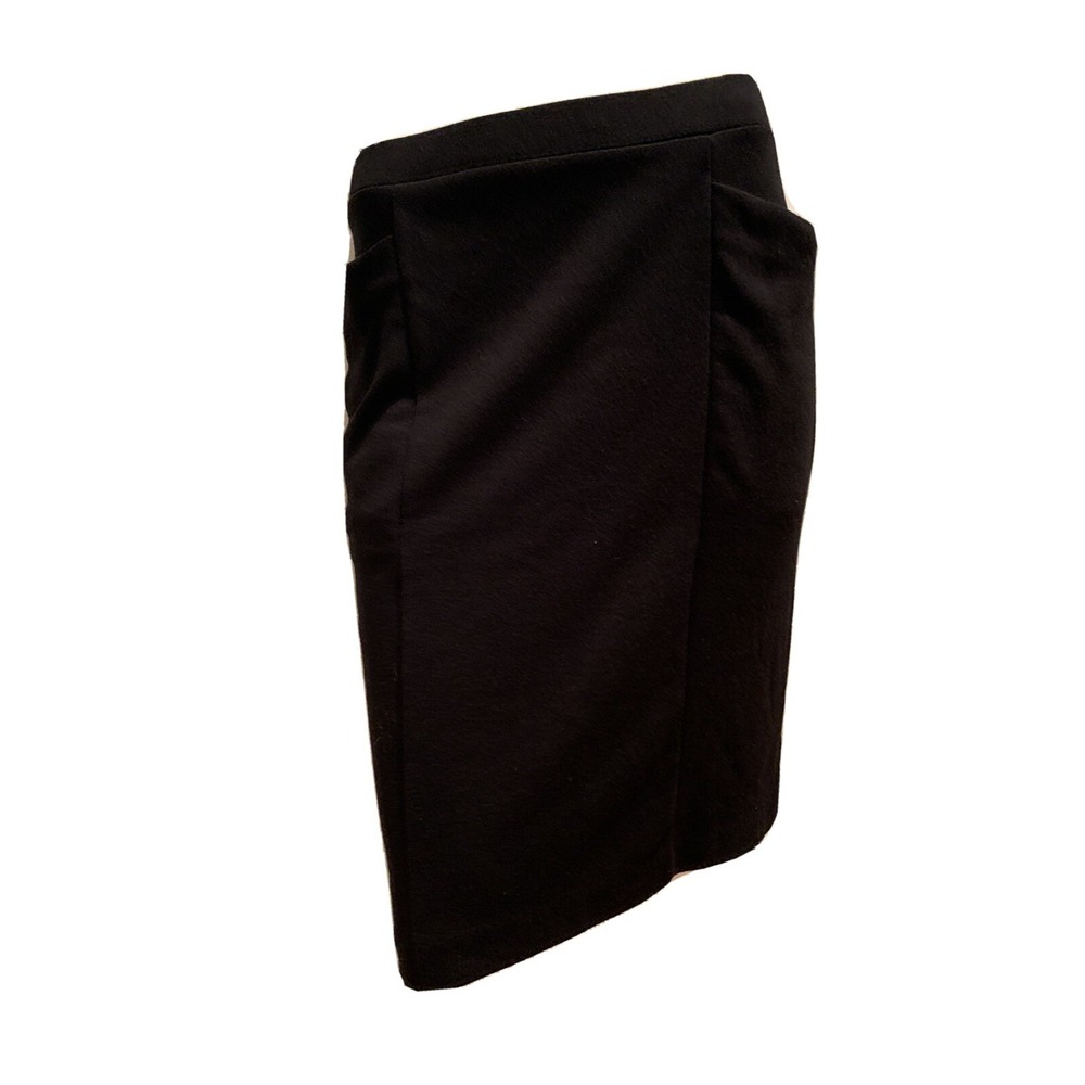 ANNE KLEIN STRETCH SKIRT w/FRONT POCKETS, BACK PLEAT Medium